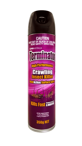 RID TERMINATOR CRAWLING INSECT KILLER DUAL ACTION SURFACE SPRAY 350G